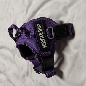 XS service dog harness. Purple